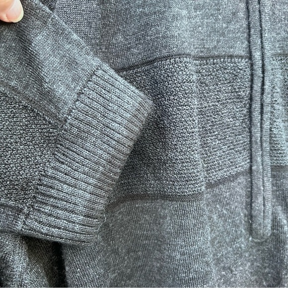 SMARTWOOL Sweater Charcoal Gray Merino Casual Pullover 1/2 Zip Outdoor X-Large - Picture 4 of 8